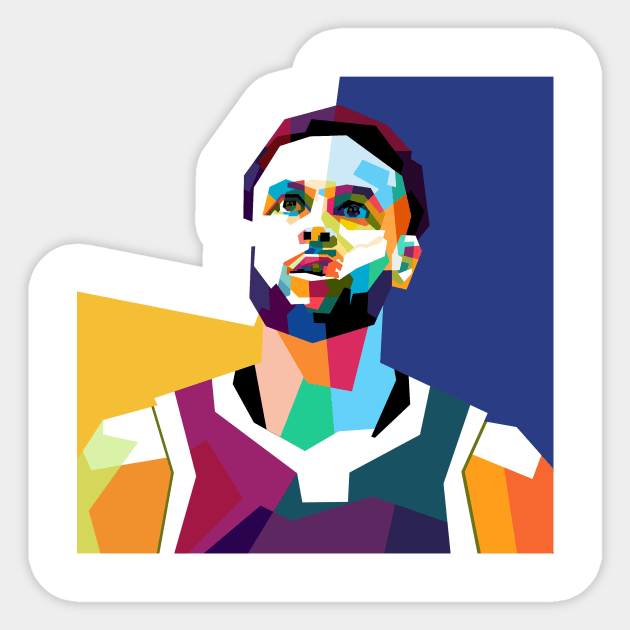 Stephen Curry WPAP Sticker by awangwidyatama